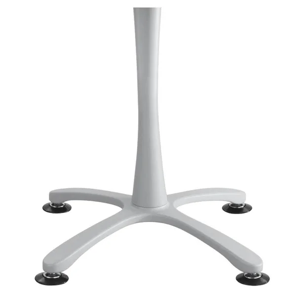 Safco Cha-Cha Sitting Height Table Base - X-Style, Steel, 29x22 High, Metallic Gray
