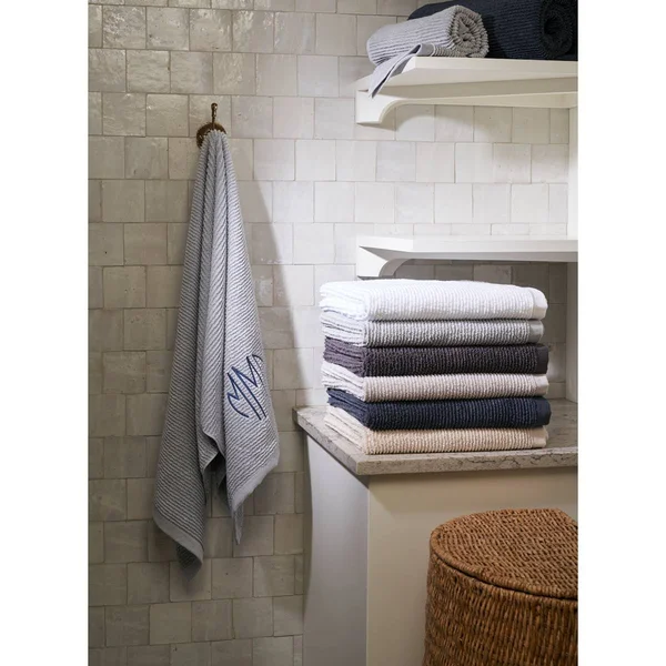 Matouk Aman Bath Towel - Baltic