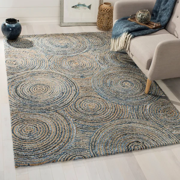 Safavieh Cape Cod CAP603A Area Rug Natural - Denim 4& x 6& Rectangle