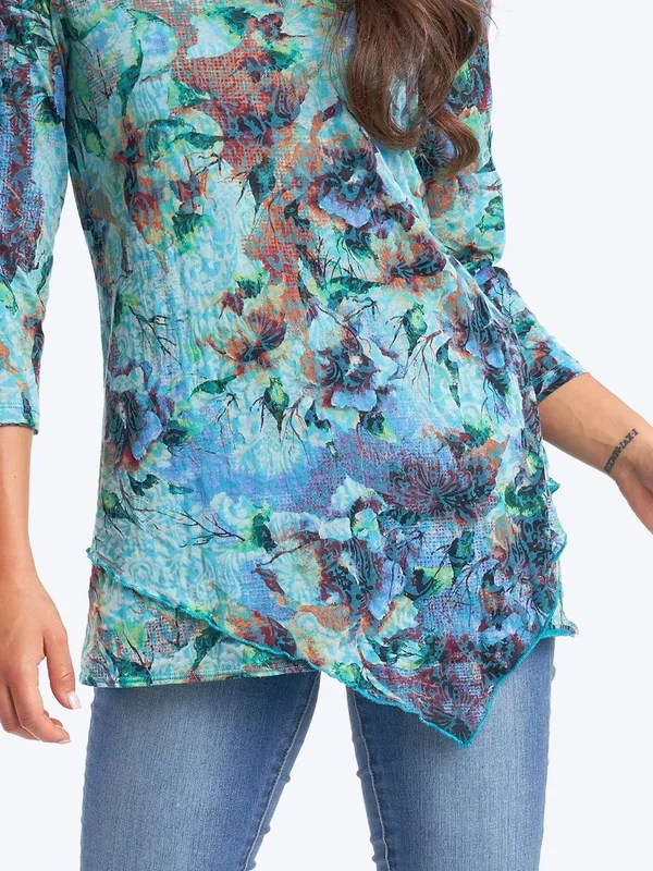Becki Cotton Burnout Devon Tunic- Wash - Xs