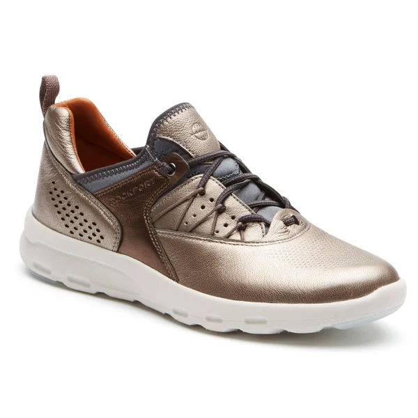 Rockport Women's Let&s Walk Bungee Sneaker - Metallic