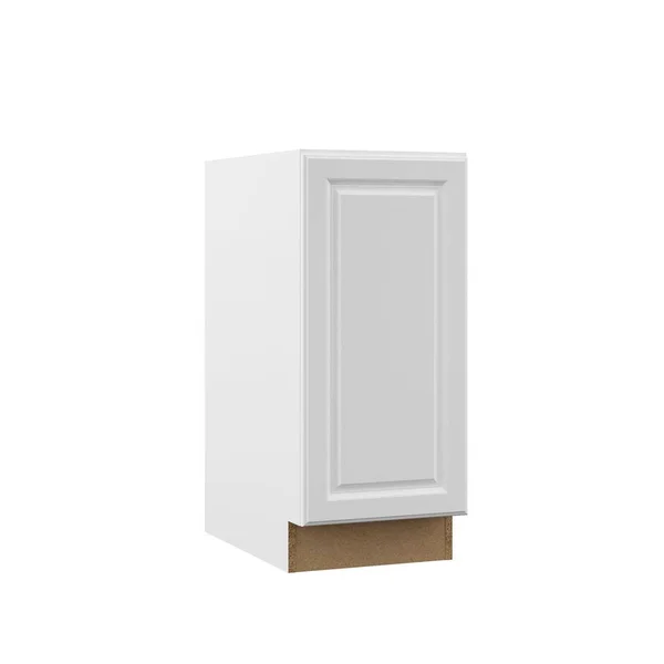 Hampton Bay Designer Series Elgin Assembled 15x34.5x23.75 in. Full Height Door Base Kitchen Cabinet in White