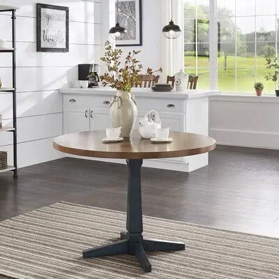 Ault Dining Table August Grove Base Color: Antique Denim