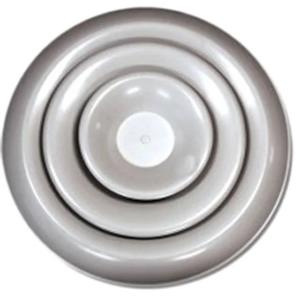 Shoemaker RDA 6x22 White Round Ceiling Diffuser Adjustable