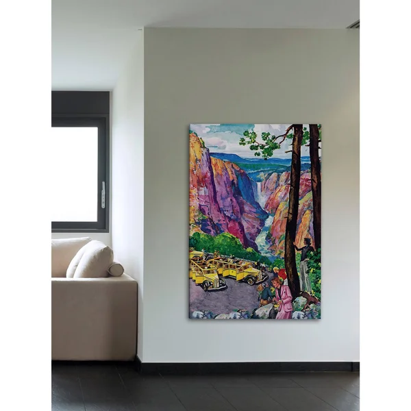 Picturesque View Painting Print on Wrapped Canvas