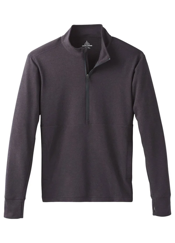 Prana Jarvis 1/2 Zip Men's, Charcoal, Size XL