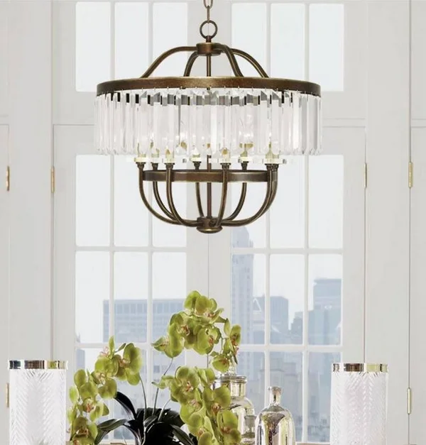 Livex Lighting 50549-64 Ashton 8-Light Chandelier, Hand Painted Palacial Bronze