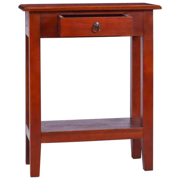 vidaXL Console Table Classical Brown 23.6x22x11.8x22x29.5x22 Solid Mahogany Wood