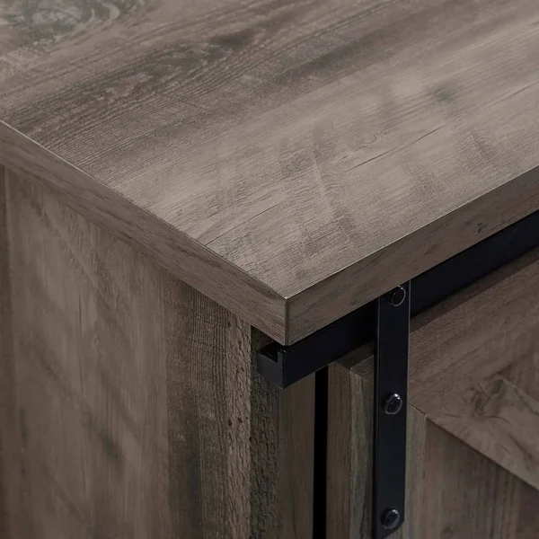 Walker Edison 70x22 Sliding Barn Door TV Console - Grey Wash