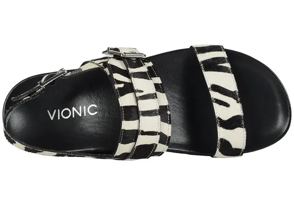 Women's Vionic with Orthaheel Technology Samar Sandal - Black Zebra
