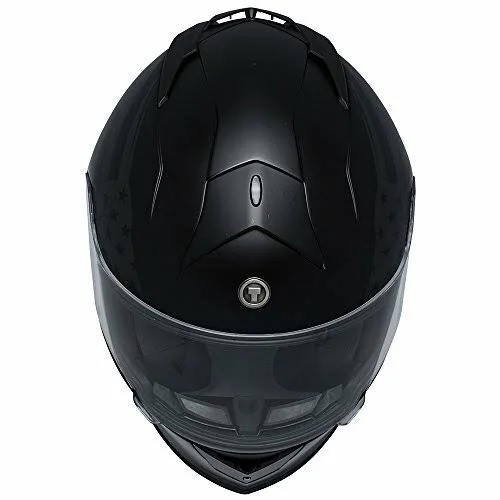 Torc Full Face T-14 Helmet Flag Flat Black X-Large