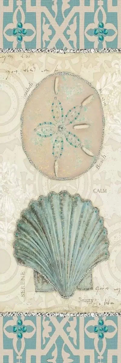 Emily Adams Canvas Art Prints - Beach Treasures III ( scenic & landscapes > Nature > Sea Shells art)