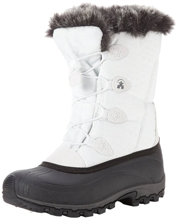 Kamik Women's Momentum2 Snow Boot, White (10)