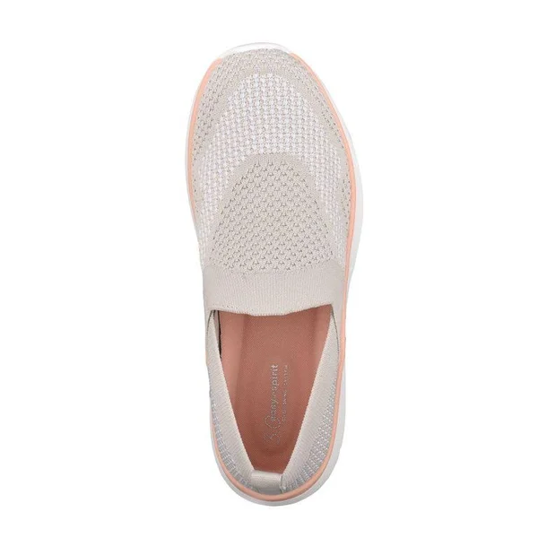 Easy Spirit Womens Savanah 2 Knit Casual Walking Shoes, 7, Light Grey