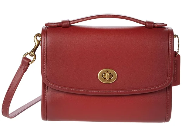 Coach Glovetanned Leather Kip Turnlock Crossbody B4/Red Sand One Size