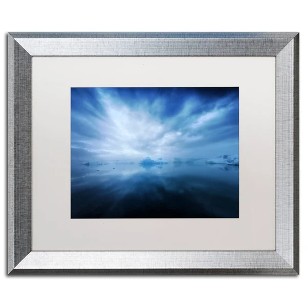 Trademark Fine Art Jokulsarlon by Philippe Sainte-Laudy Framed Photographic Print - Size: 16x22 H x 20x22 W x 0.5x22 D - Frame Co