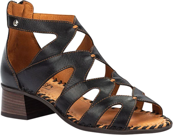 Pikolinos Women's Melilla Gladiator Sandal W4g-1907, Size: 36, Black Calfskin