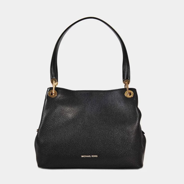 Michael Kors Raven Large Leather Shoulder Bag - Black - 13.5 x 10 x 5.5