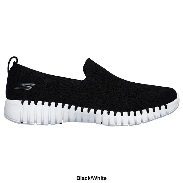 Skechers Women's GOwalk Smart - Glory Walking Shoes - Black/Black, 6.5