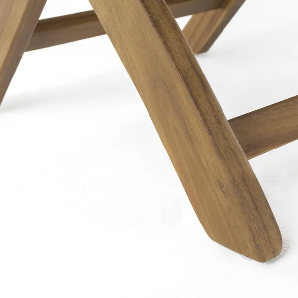 Sophia Outdoor 2 Seater Half-Round Folding Acacia Wood Bistro Table Set - Gray
