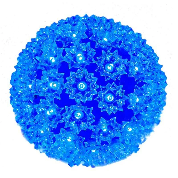 Novelty Lights 100 Light Outdoor Christmas LED Starlight Sphere - Blue, 7.5x22 Diameter