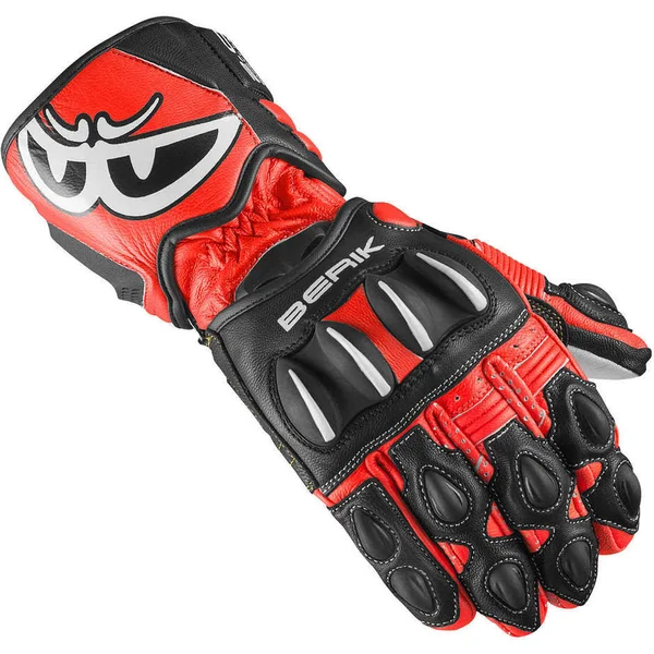 Motorcycle Racing Gloves in Berik 2.0 Leather 195106 Pista B Size 3XL