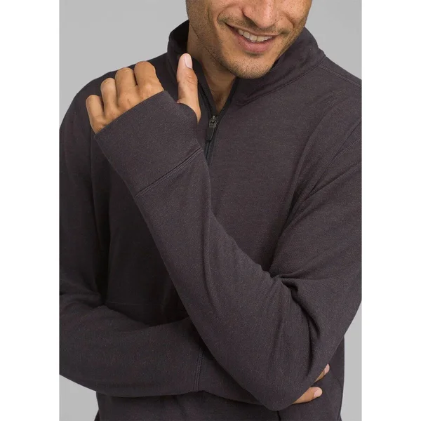 Prana Jarvis 1/2 Zip Men's, Charcoal, Size XL