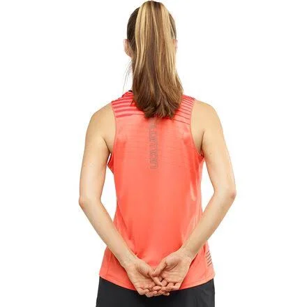 Salomon Sense Tank Top - Women's Camellia, M