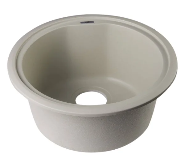 Alfi Brand AB1717UM-T Titanium 17x22 Undermount Round Granite Composite Kitchen Prep Sink