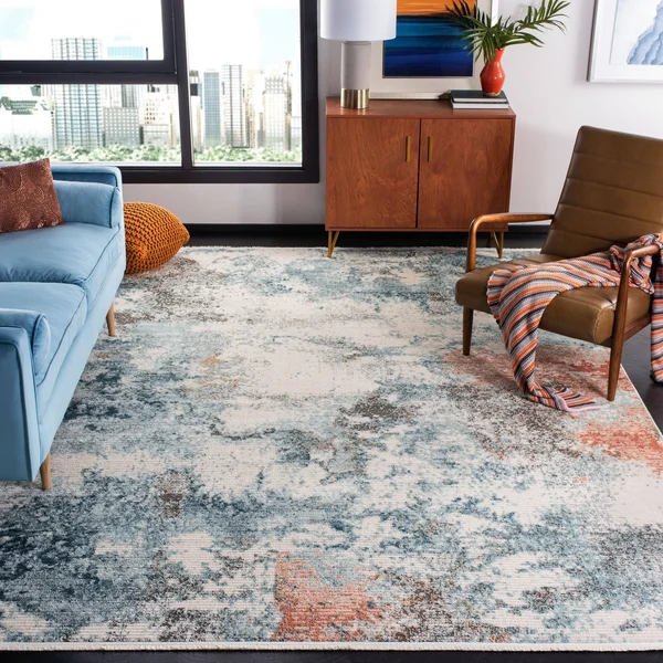 Safavieh Shivan SHV743M Area Rug Blue, Ivory