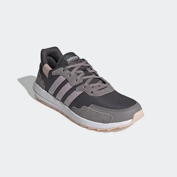 Adidas Women's Retrorun Running Shoes in Black/Carbon Size 6.5, Knit