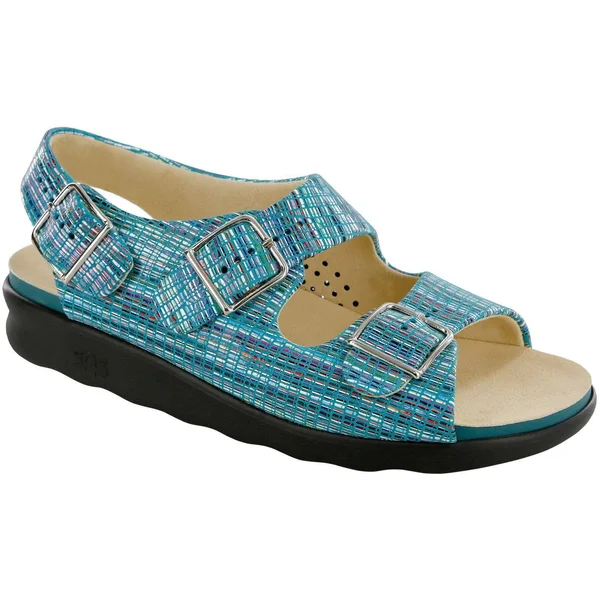 SAS Women's Relaxed Rainbow Teal 6.5 Wide