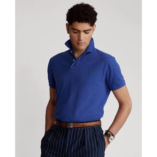 Ralph Lauren Men's The Iconic Mesh Polo Shirt - Size 5X Big in Bright Navy