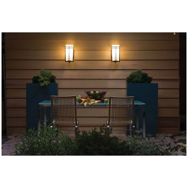 Kichler Lighting 49202BK Tremillo Outdoor Wall Light, Black