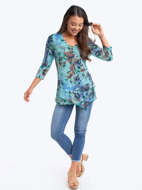 Becki Cotton Burnout Devon Tunic- Wash - Xs