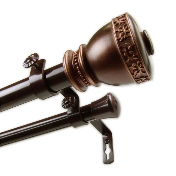 Hermosa Home Dominique 1x22 Curtain Rod - Satin Nickel