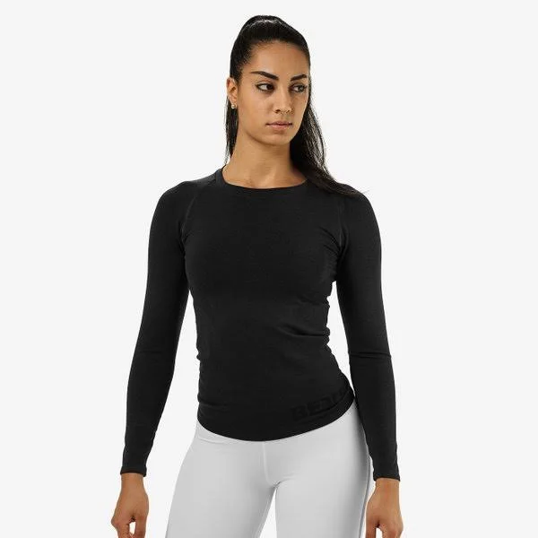 Better Bodies, Women's Nolita Seamless Long Sleeve in Black Size S
