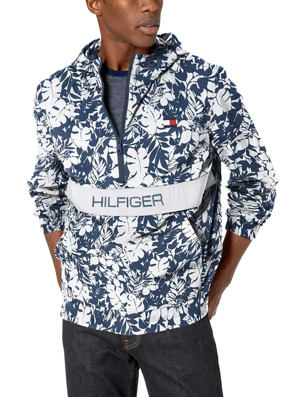 Tommy Hilfiger Men's Taslan Popover Jacket, Created for Macy&s - Blue