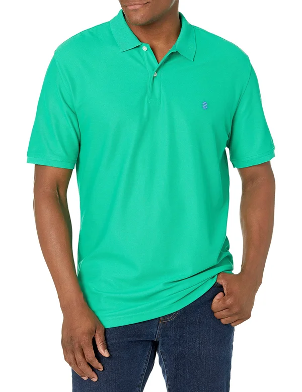 Izod Men's Advantage Performance Short Sleeve Solid Polo
