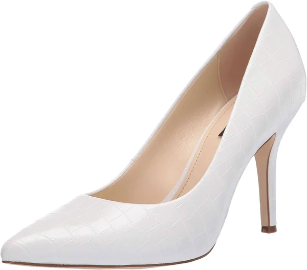 Nine West Flax Women's Leather Pumps, Size: 10, White