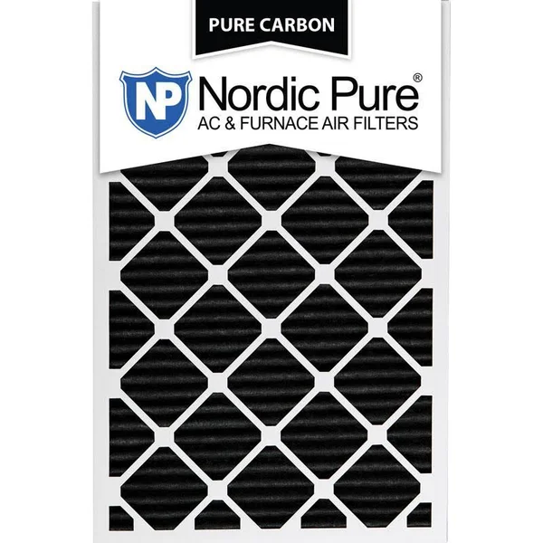Nordic Pure 12x30x1 Pure Carbon Pleated AC Furnace Filters Qty 3