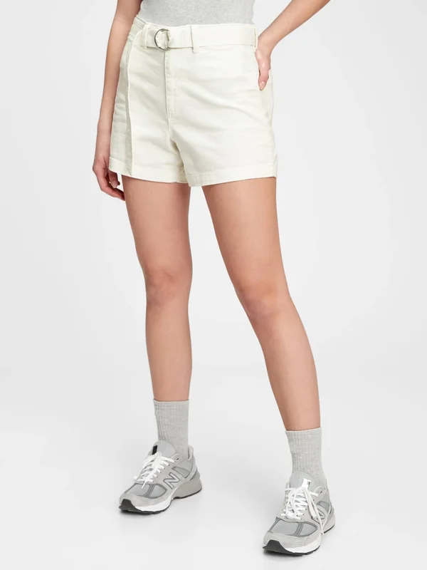 Gap Women's 4x22 High Rise Shorts Milk White Size 6