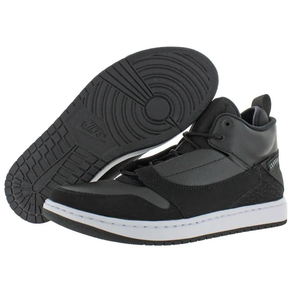 Jordan Mens Fadeaway Leather High Top Basketball Shoes