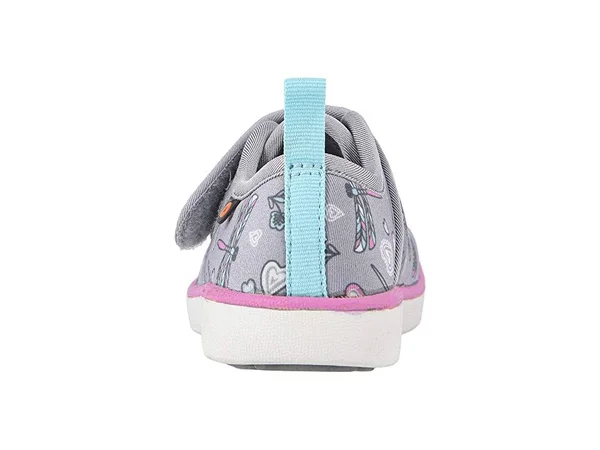 Bogs Kids& Kicker Strap Dragonfly Shoe - 11 - Light Gray Multi