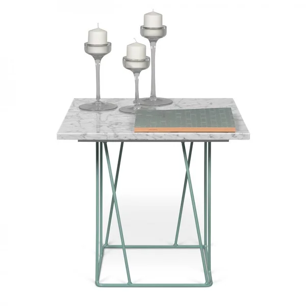 Tema Home Helix Marble Side Table - Black