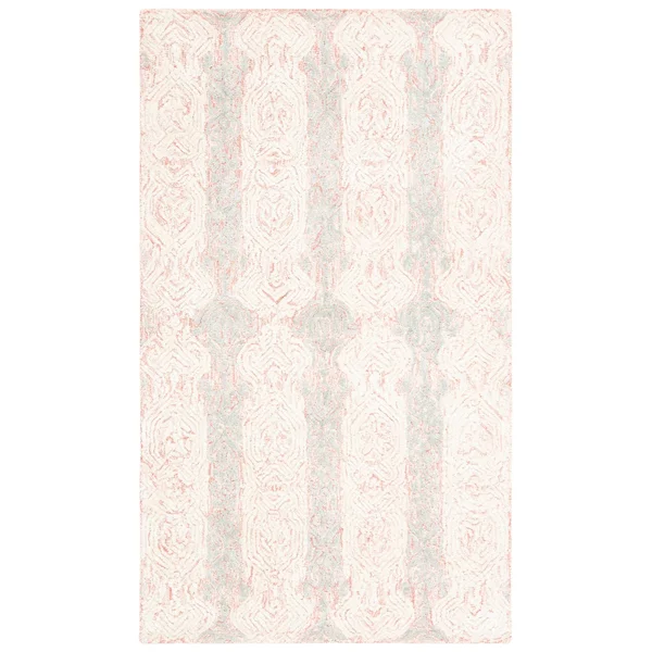 Safavieh Glamour Rug Collection GLM536U - Light Pink - Ivory - 3& x 5&