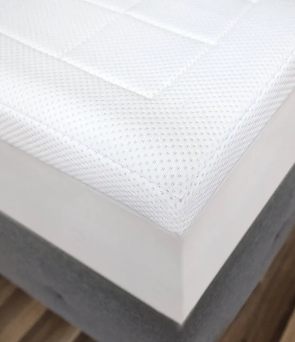 SensorPEDIC Euro Majestic 3-Zone Quilted Memory Foam 3-Inch Bed Topper - White - Queen