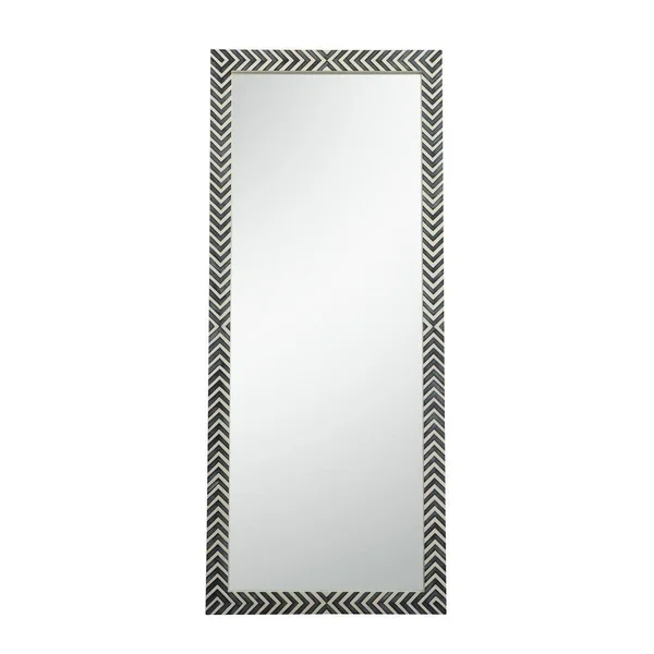 Elegant Furniture Oversized Rectangle Chevron Contemporary Mirror (72 in. H x 30 in. W)