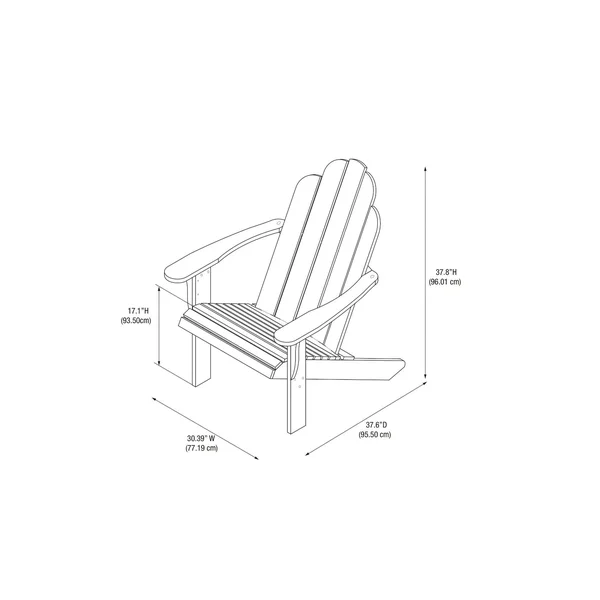 Linon Adirondack Chair - White