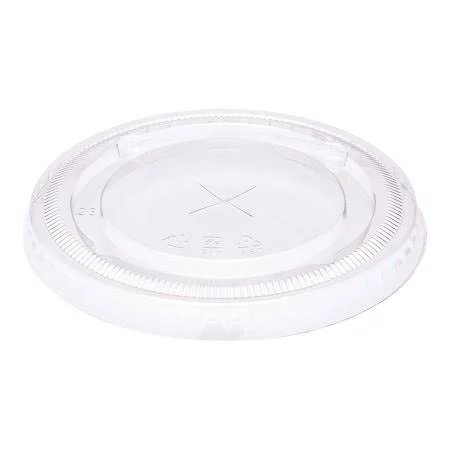 Visage Clear Plastic Flat Straw Lid - Fits 20 oz - 1000 Count Box